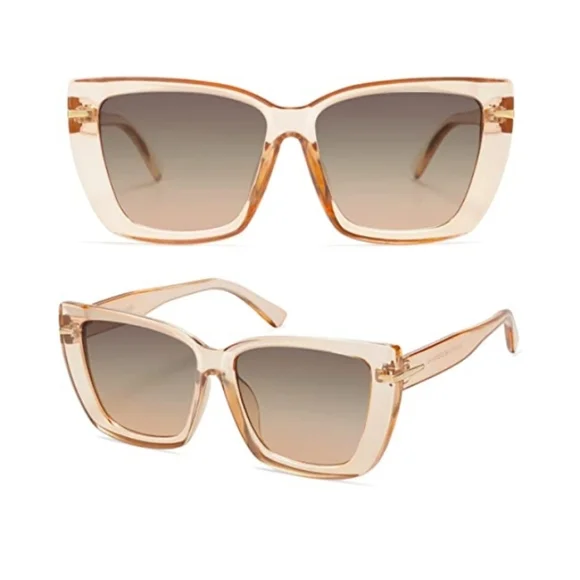White Oversized Cat Eye Womens Retro Vintage 70s Trendy Stylish Shade Vintage 70s White Cat-eye Sunglasses FRAMES ONLY, Oversized  main image 4